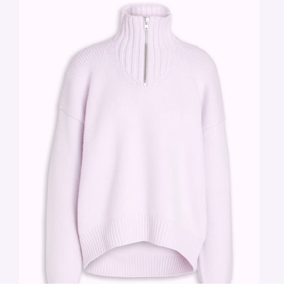 PRICE FIRM🎀Lilac wool zip up sweater - Picture 1 of 13
